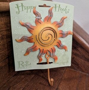 Solar sun Celestial metal wall art Hook, Happy Hooks Regal Home And Gifts New